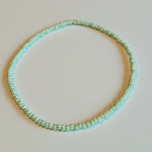 Spearmint Stripe Stretch Bracelet