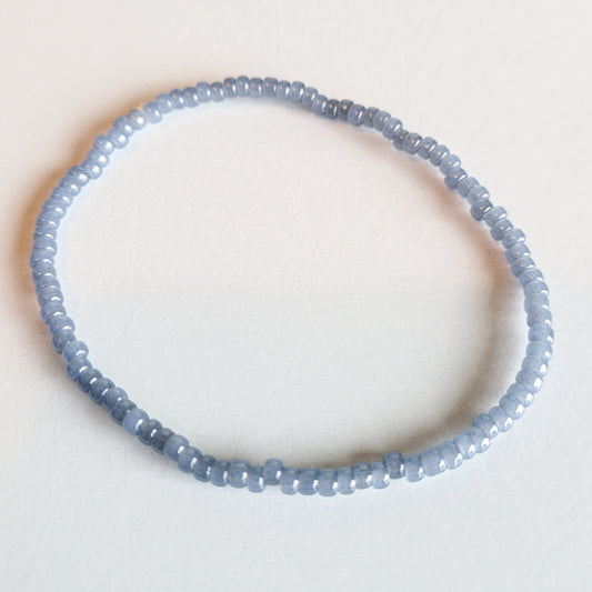 Pearl Slate Stretch Bracelet