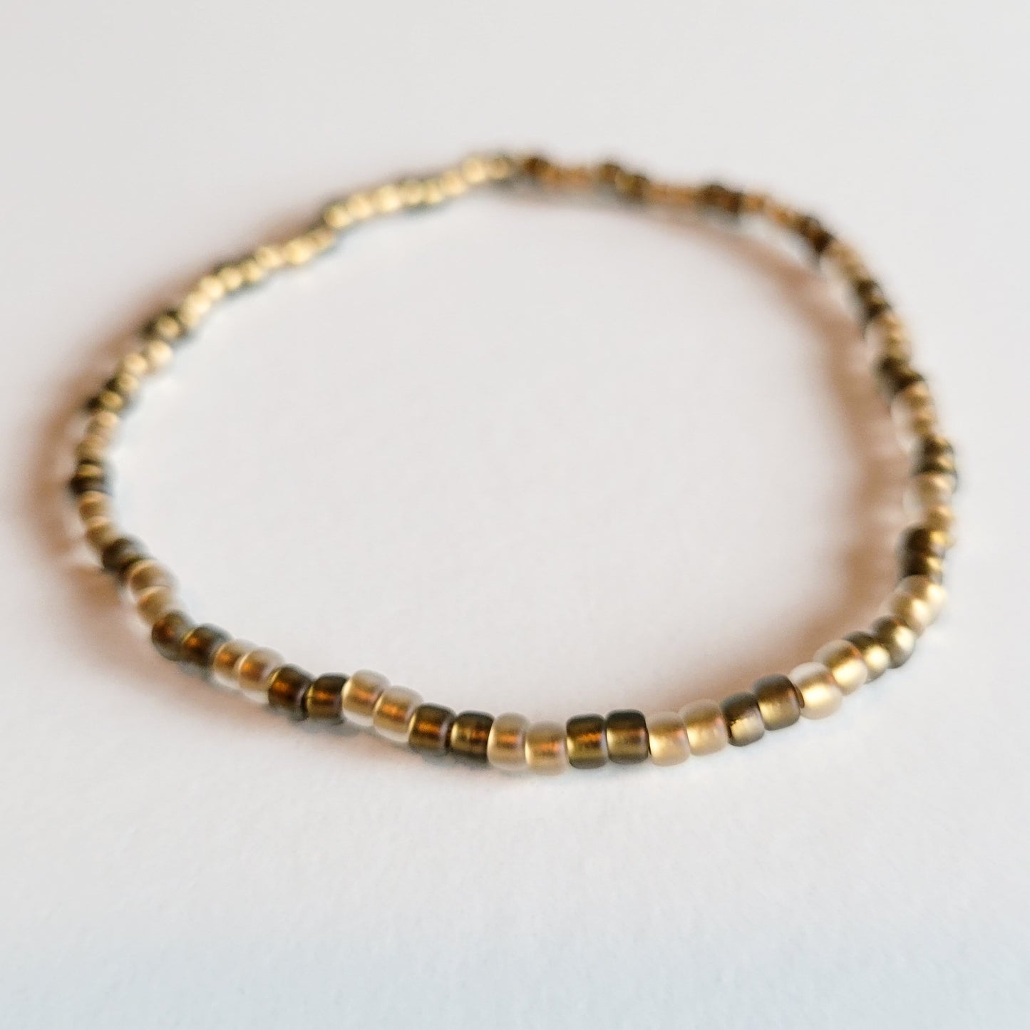 Matte Neutrals Stretch Bracelet