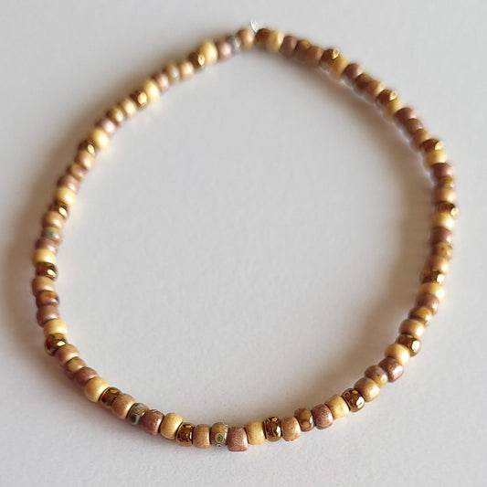 Warm Neutrals Stretch Bracelet