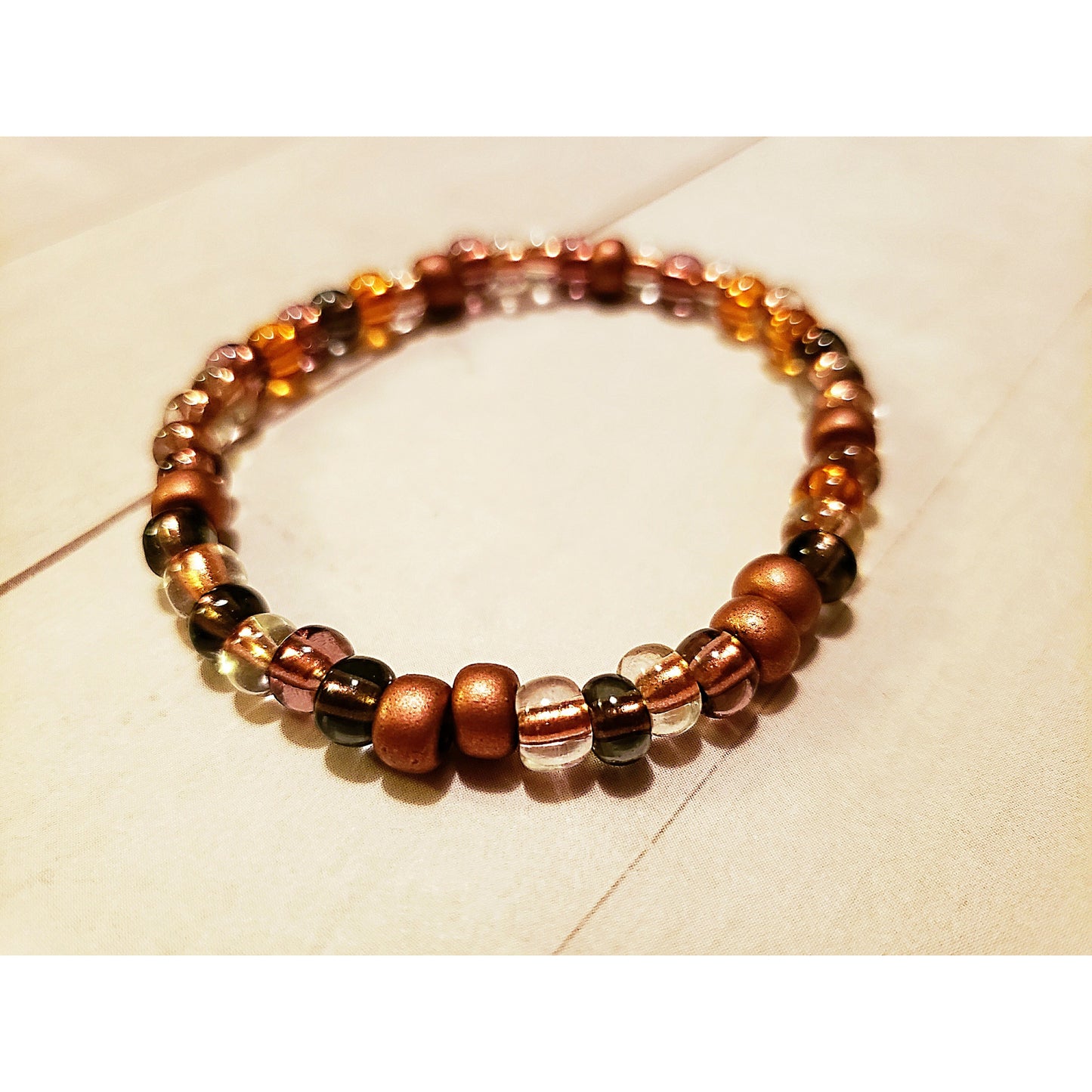 Shades of Copper Stretch Bracelet