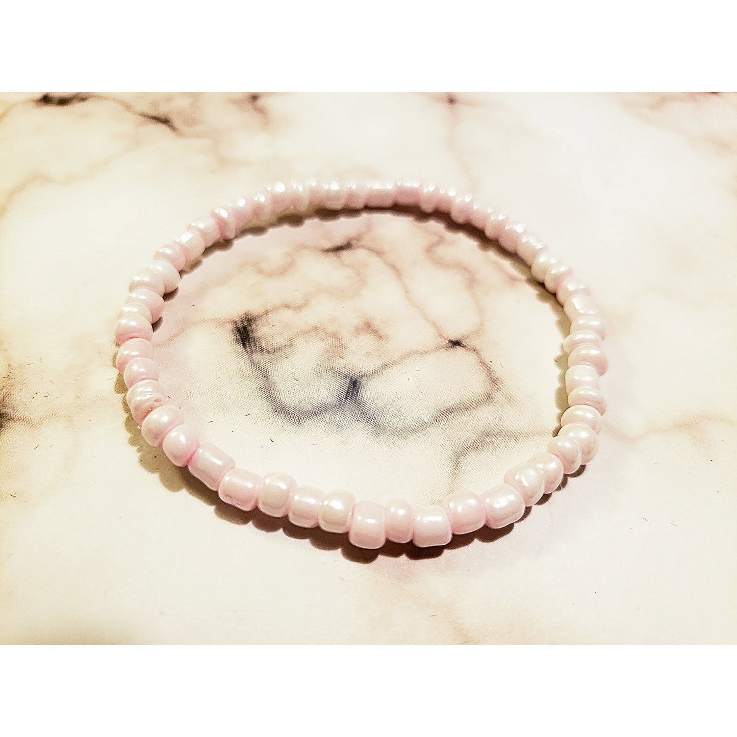 Hint of Pink Stretch Bracelet