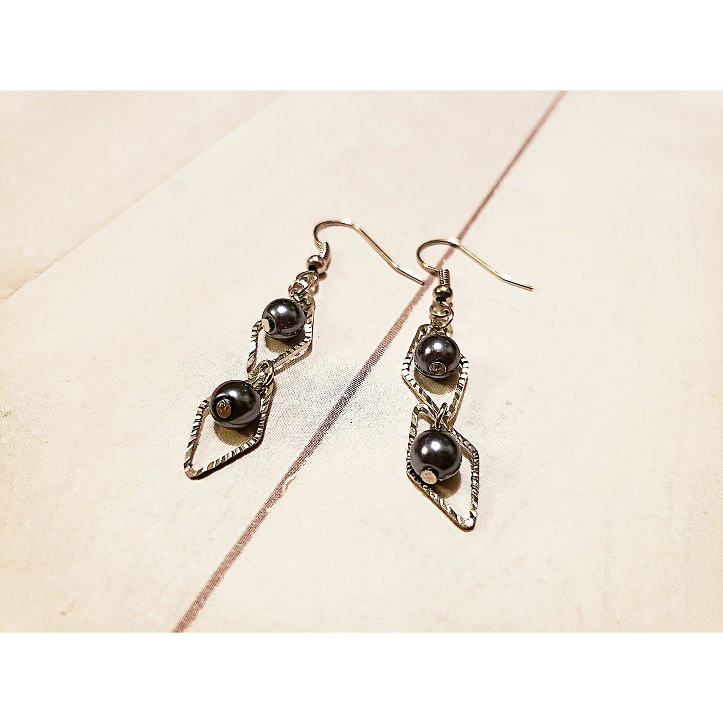 Silvery Blue Earrings