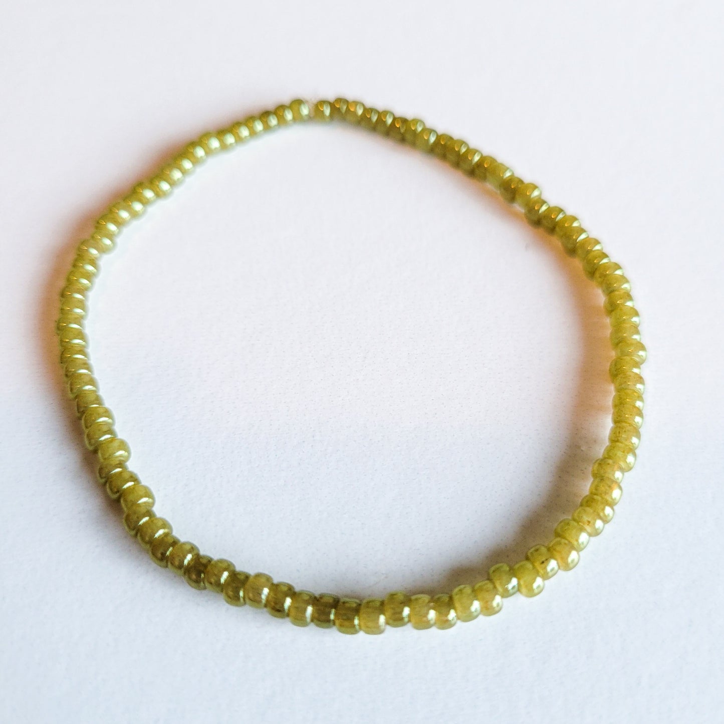 Pearl Celery Stretch Bracelet