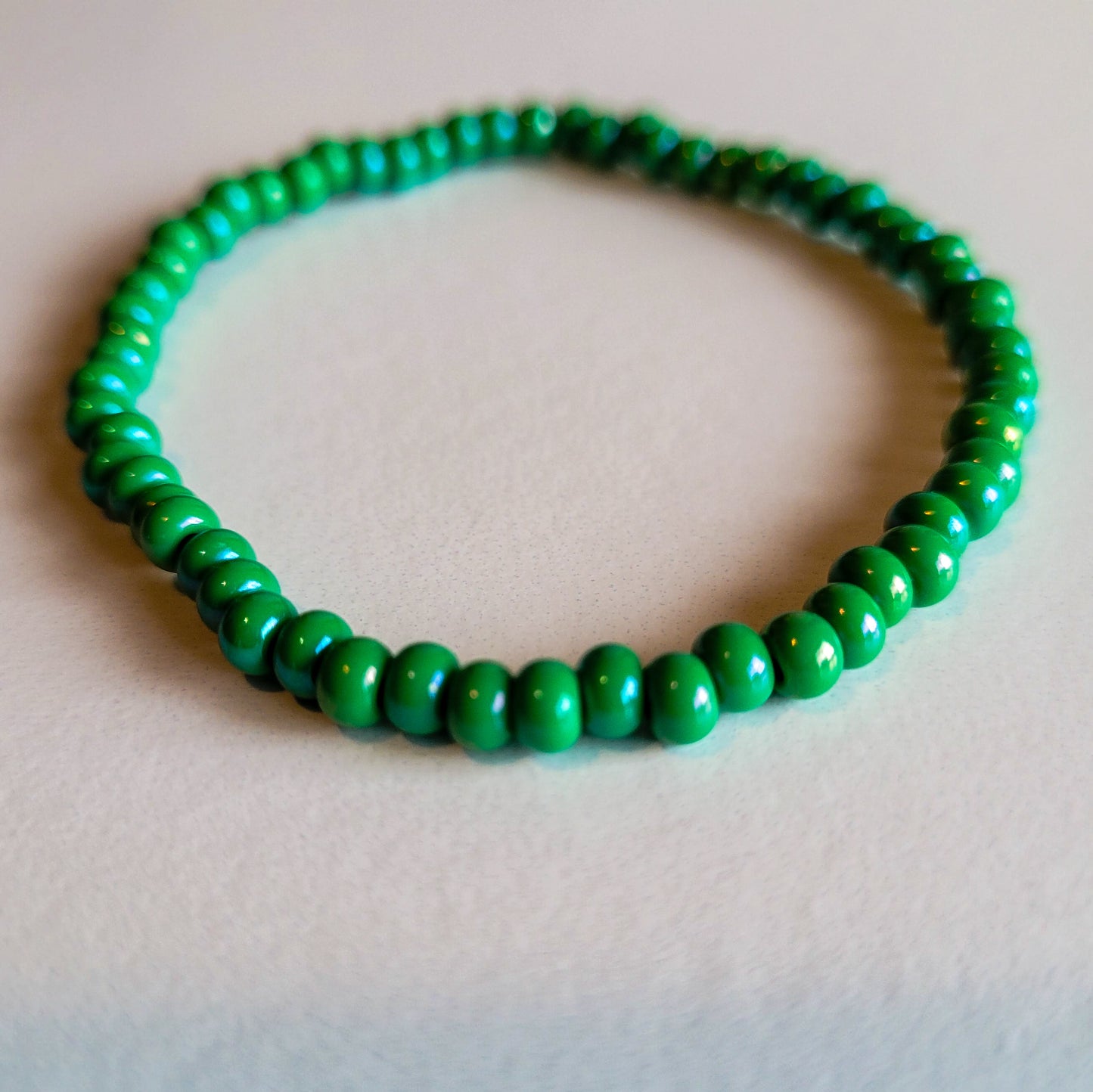 Chameleon Green Stretch Bracelet