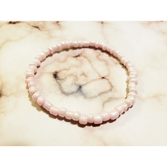 Hint of Pink Stretch Bracelet